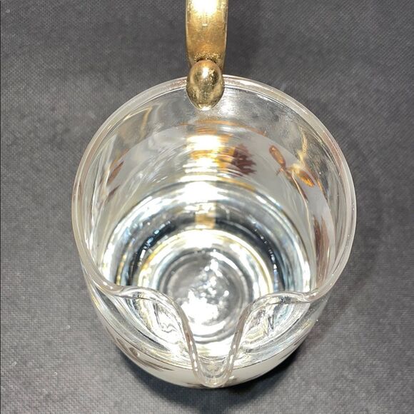 Elegant Gold Leaf Glass Pitcher - Picture 5 of 7